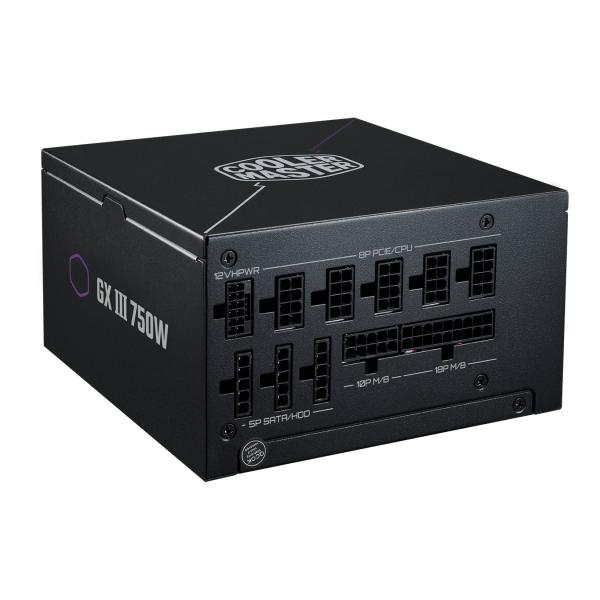 Load image into Gallery viewer, Cooler master mpx-7503-afag-beu gx3 gold 750 modular, atx, 750w, =90%, 1900 rpm, black
