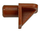 Mack 1015841 - 20 plankdragers kunststof bruin ø 6 mm | 5 stuks