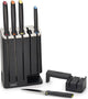 Joseph joseph slimblock met set van 5 elevate messen - zwart -