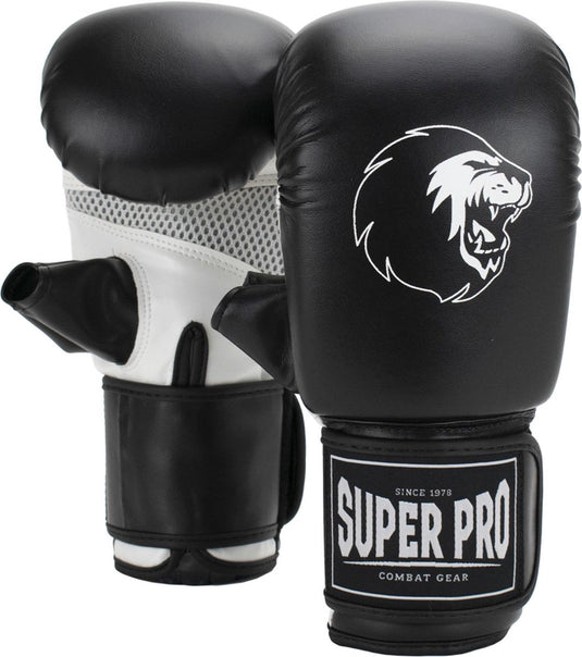 Super pro combat gear victor bokszakhandschoenen zwart wit small