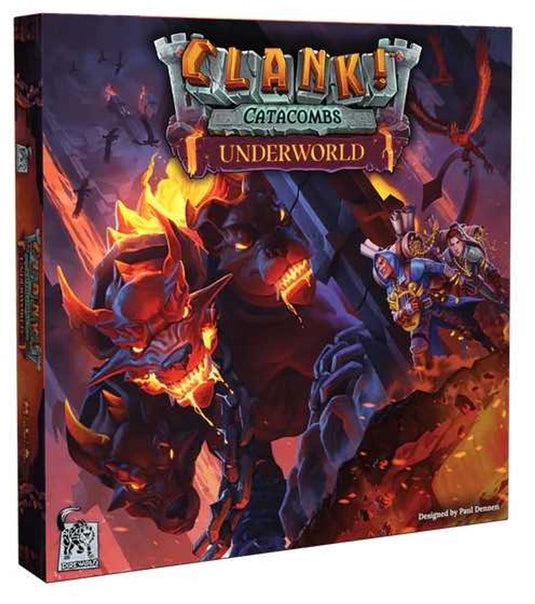 Asmodee bordspel clank! catacombs underworld strategisch avontuur.