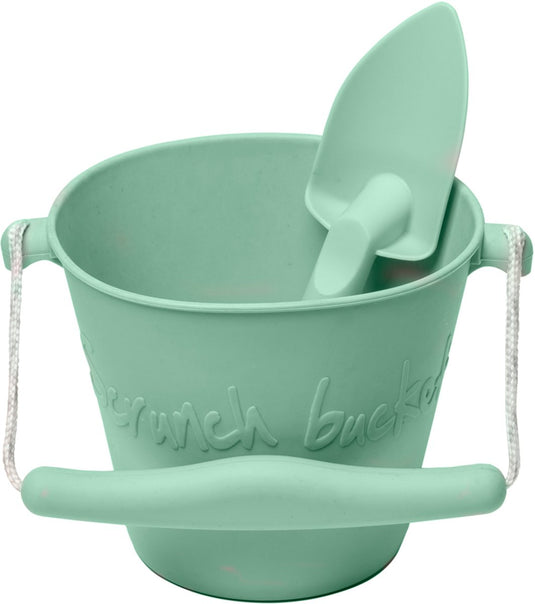 Scrunch emmer en spade - munt - opvouwbaar - recycleerbaar