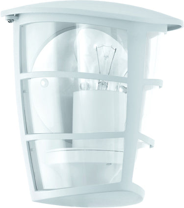 Eglo aloria - buitenverlichting - wandlamp - 1 lichts - wit - helder