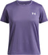 Under armour ua tech ssc-ppl meisjes sportshirt - paars luxe - wit