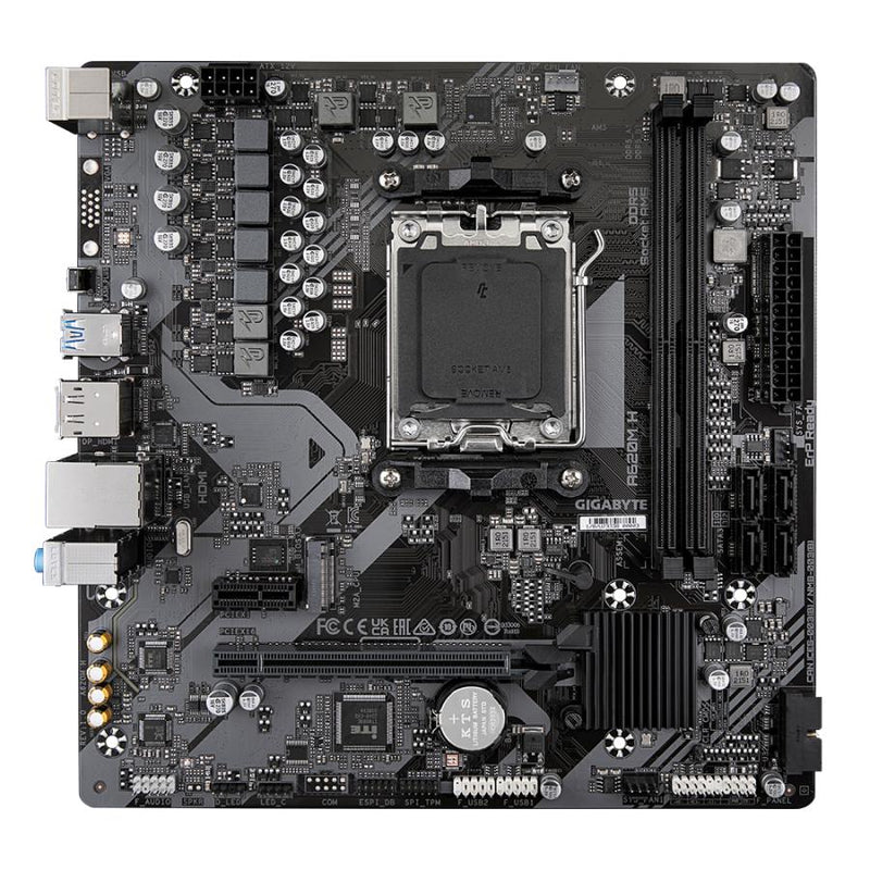 Load image into Gallery viewer, Gigabyte a620m h, matx, amd am5, a620, ddr5, 96 gb, usb 3.2 gen 1, m.2, gbe lan
