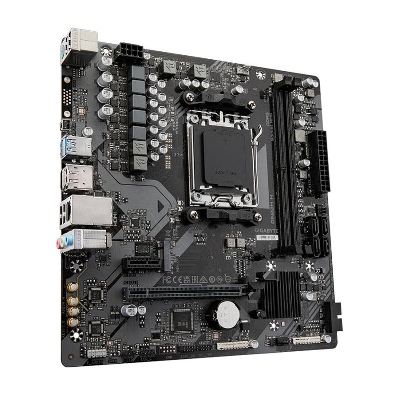 Load image into Gallery viewer, Gigabyte a620m h, matx, amd am5, a620, ddr5, 96 gb, usb 3.2 gen 1, m.2, gbe lan
