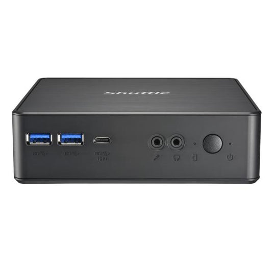 Shuttle nc40u xpc nano pc nc40u mini pc barebone, intel celeron 7305u, 6x usb3.2, 2x m.2, lan, 24 7