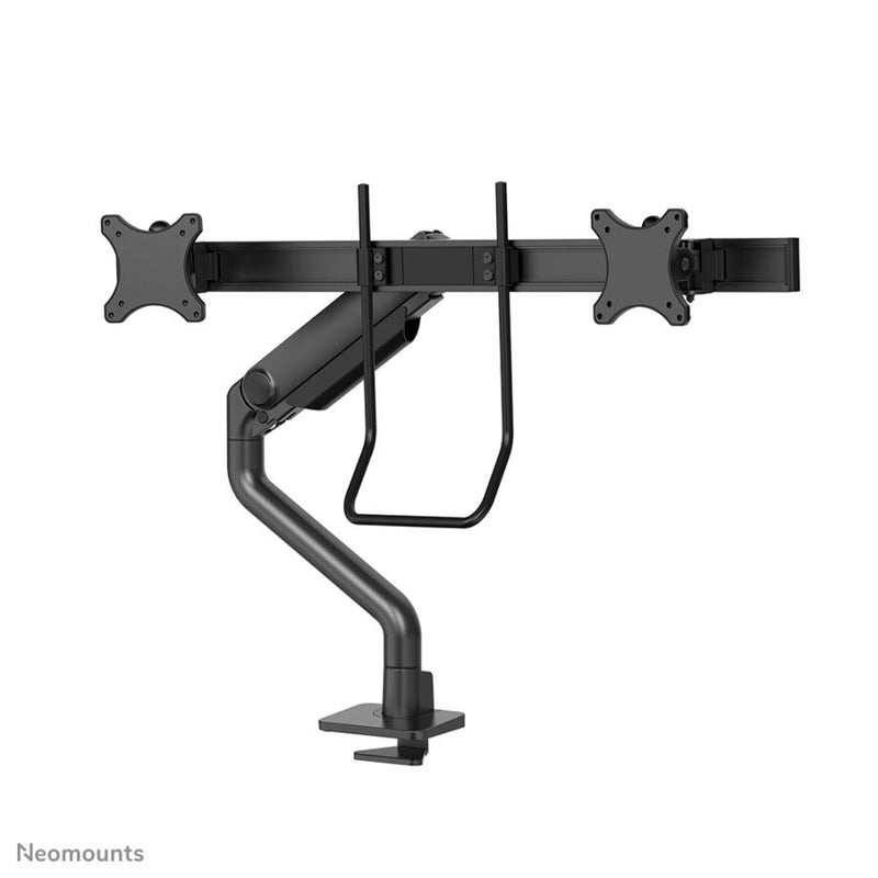 Load image into Gallery viewer, Neomounts ds75s-950bl2 full-motion desk mount, 2x 17 - 27 , 8kg, 100x100 mm, black
