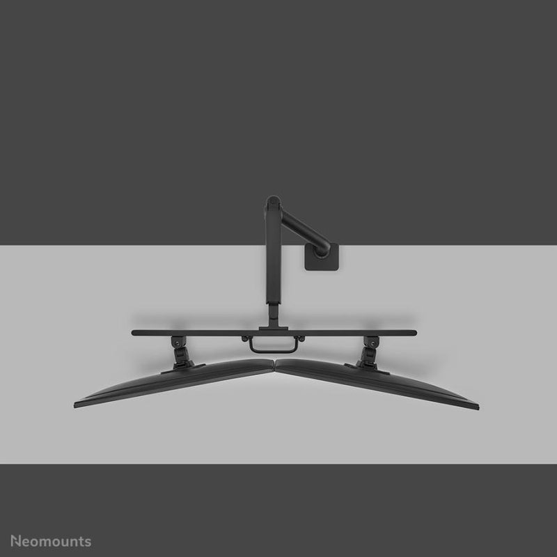 Load image into Gallery viewer, Neomounts ds75s-950bl2 full-motion desk mount, 2x 17 - 27 , 8kg, 100x100 mm, black

