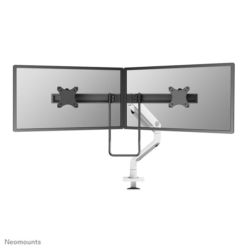 Load image into Gallery viewer, Neomounts ds75s-950wh2 full-motion desk mount, 2x 17 - 27 , 8 kg, 100x100 mm, black
