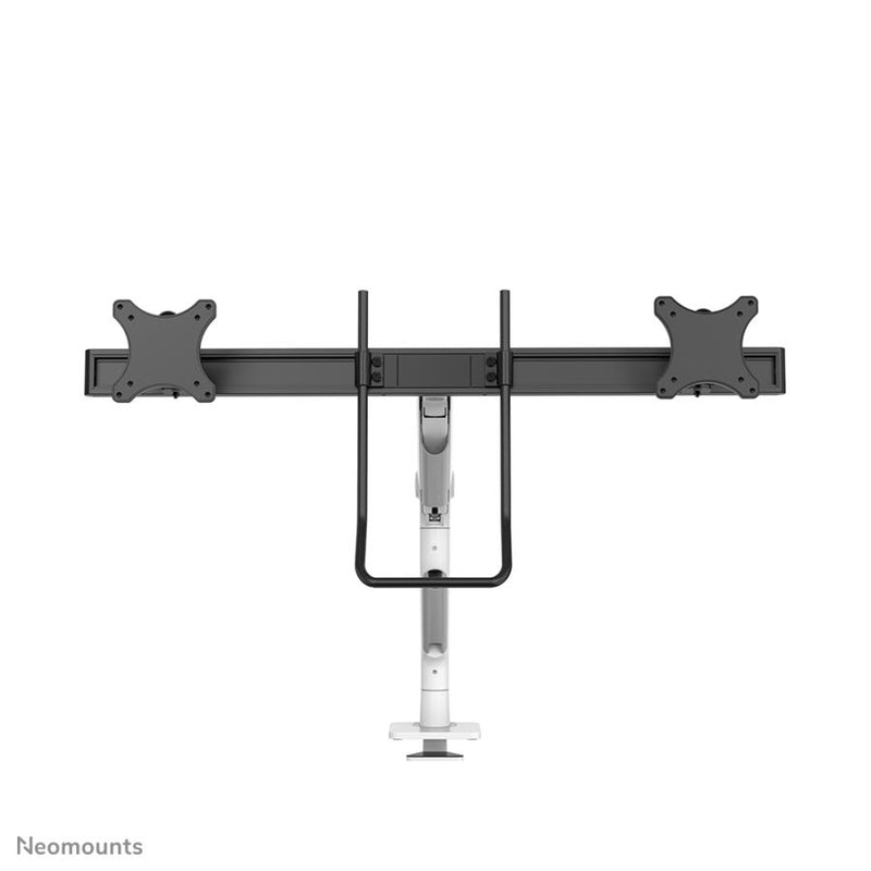 Load image into Gallery viewer, Neomounts ds75s-950wh2 full-motion desk mount, 2x 17 - 27 , 8 kg, 100x100 mm, black
