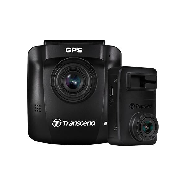 Load image into Gallery viewer, Transcend ts-dp620a-64g 64gx2 drivepro 620 dual camera dashcam, dual 1440p, gps, wi-fi, usb 2.0
