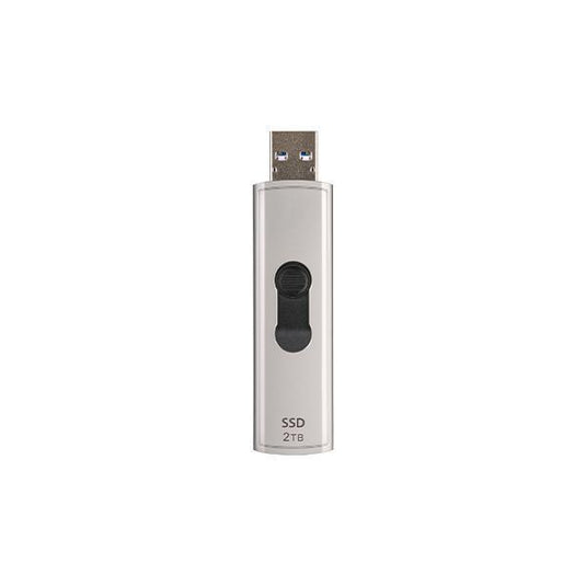 Transcend ts2tesd320a esd320a external ssd, 2 tb, usb 10gbps, type-a, 1050 950 mb s, silver