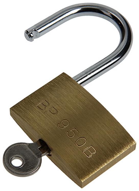 Afbeelding laden in galerijviewer, Mack 1014075 - hangslot met cilinder messing 50 mm | 10 stuks

