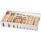 Creativ Company Nature line kwasten afm 00 0 1 2 4 8 12 14 20 22 L: 17,5 20,5 cm B: 3 22 mm plat 10x120 stuks 1 doos