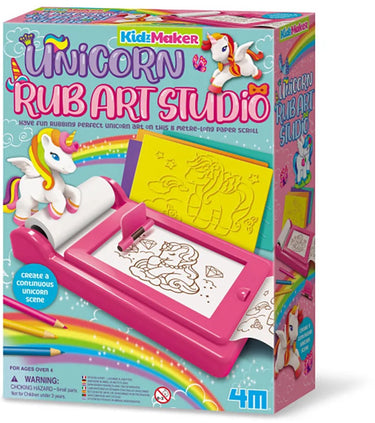 4m knutselen - eenhoorn kunst studio - creatief speelgoed - 8 sjablonen - kidzmaker art kit - 5+
