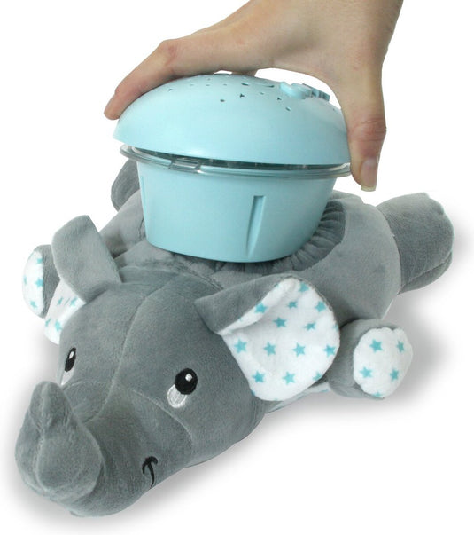 Jamara dreamy elephant nachtlamp led 32 cm grijs blauw