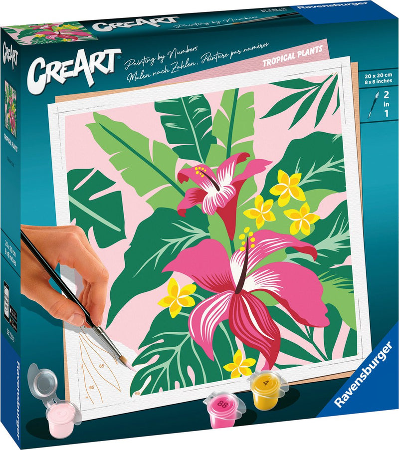 Load image into Gallery viewer, Ravensburger creart tropical plants - schilderen op nummer voor volwassenen
