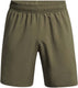 Under armour ua woven wdmk shorts heren sportbroek - groen - maat l