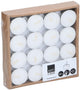 Arti casa theelichtjes 32 stuks - witte theelichtjes met 4 uur brandtijd - theelichten ø3.7 cm - kaarsen set voor decoratie en dagelijks gebruik