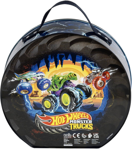 Klein toys - hot wheels monster truck - verzamelkoffer voor 7 auto's