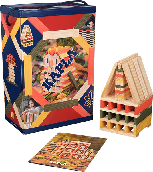 Kapla - barrel - constructiespeelgoed - herfst doos - 200 plankjes
