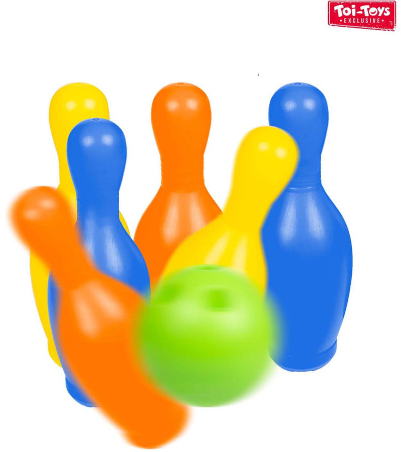 Load image into Gallery viewer, Toi-toys bowlingset gekleurd, 7dlg.
