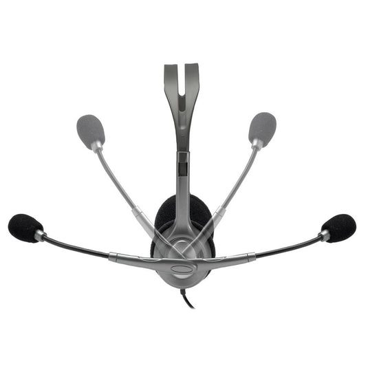 Logitech 981-000593 h111 stereo headset, wired, office call center, 20 - 20000 hz, headset, grey