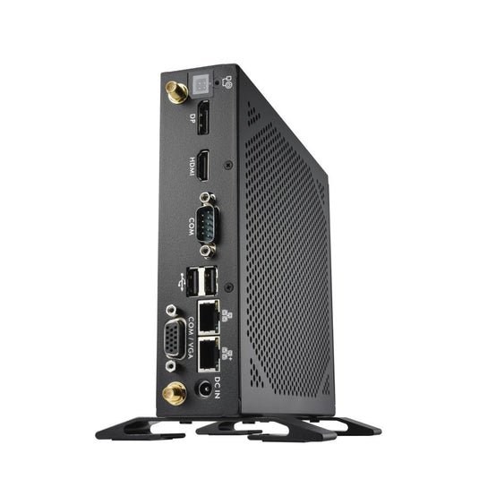 Shuttle ds50u xpc slim barebone pc, intel celeron 7305, ddr5, 2.5gbit + 1gbit, fanless, 24 7, 90 w