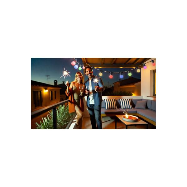 Load image into Gallery viewer, Woox r5195 smart decoratieve slinger 9m rgb+cct, google assistant amazon alexa, ip65
