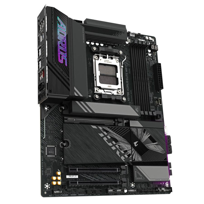 Load image into Gallery viewer, Gigabyte x870e aorus elite wifi7 socket am5 moederbord (zwart, raid, 2.5gb-lan, wi-fi 7, bt, sound, atx)
