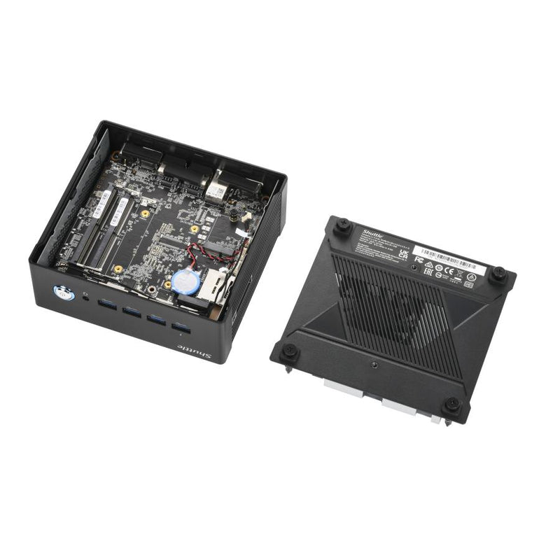 Load image into Gallery viewer, Shuttle na10h7 nano pc na10h7, amd ryzen™ 7-8845hs apu, radeon780m , 2xhdmi, 2xusb-c 4.0(dp) 2x2.
