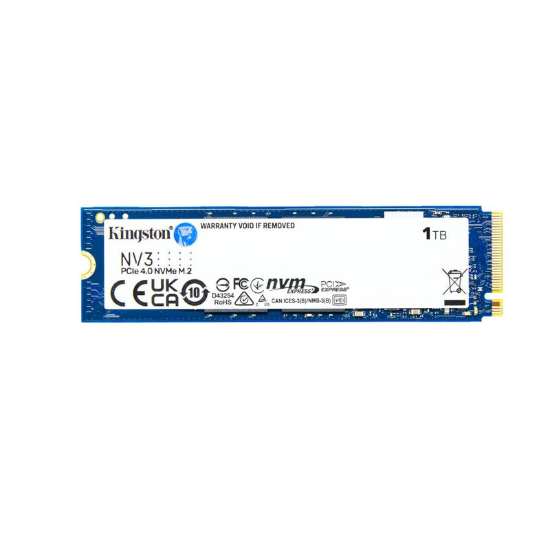 Load image into Gallery viewer, Kingston snv3s 1000g technology 1000g nv3 m.2 2280 nvme ssd, 1 tb, m.2, 6000 mb s
