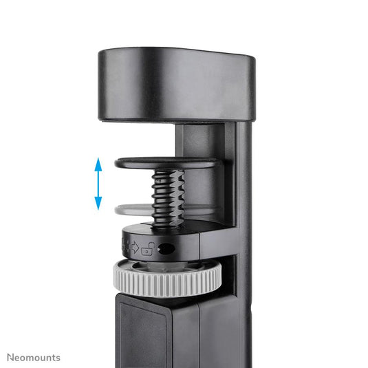 Neomounts ds22-840bl6 bureaucontactdoos met klem en usb-c en usb-a poorten - quick-charge stekkerdoos (zwart)