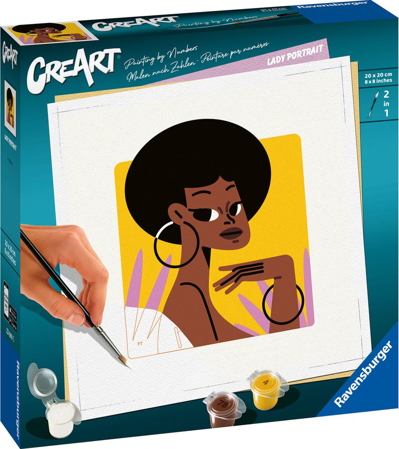 Load image into Gallery viewer, Ravensburger creart schilderen op nummer - vrouwelijk portret
