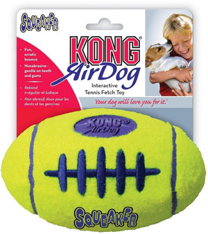 Kong air football medium 1 st - bal - geel - kattenspeelgoed - 150 x 130 x 64 mm