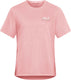Jack wolfskin vonnan graphic t w dames outdoorshirt-rosegarden