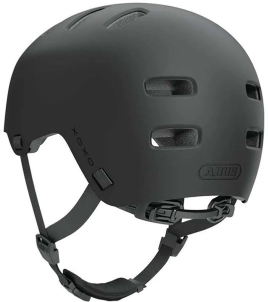 Abus fietshelm xoxo velvelt black l - 57-61 cm - zwart - geschikt voor gebruik op elektrische fietsen - stadsfietsen - 440 g