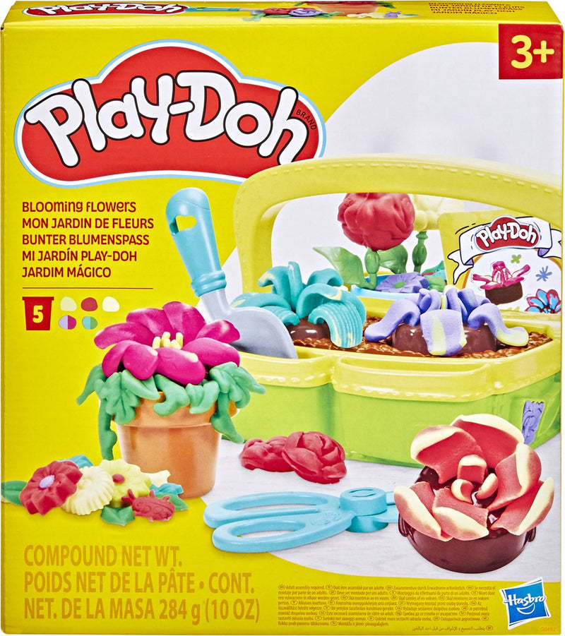 Afbeelding laden in galerijviewer, Play-doh bloeiende bloemen speelset - boetseerklei - inclusief 5 potjes
