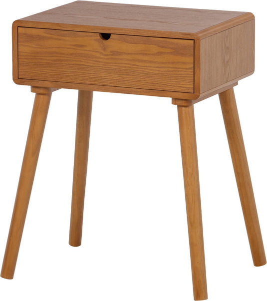 Woood nelo nachtkastje bijzettafel - hout - bruin - 54x36x30
