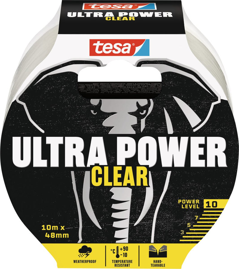 Load image into Gallery viewer, Tesa ultra power clear 56496-00000-00 reparatietape transparant (l x b) 10 m x 48 mm 1 stuk(s)
