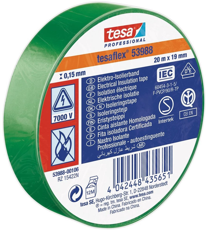 Afbeelding laden in galerijviewer, Tesa professional tesa isolatietape 19mm - 20 meter - groen
