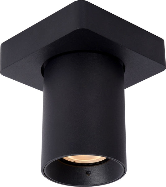 Lucide nigel - plafondspot (plafondlamp) - led dim to warm - gu10 - 1x5w 2200k 3000k - zwart