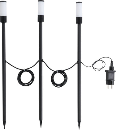 Eglo zancaro grondpin buiten - led - 60 cm - zwart wit