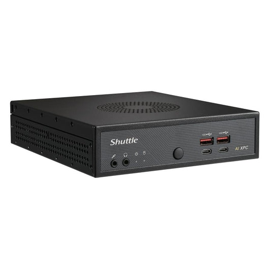Shuttle dn11h5 slim ai pc, intel core ultra 5 125h, intel arc graphics, ddr5, hdmi, dp, 4x 2.5g lan