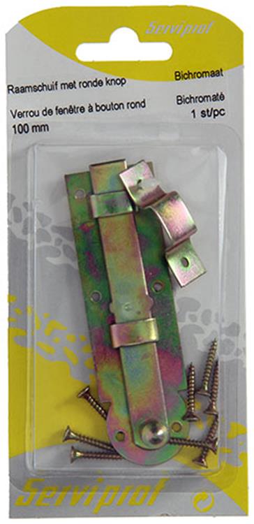Load image into Gallery viewer, Mack 1014265 - raamschuif met ronde knop, bichromaat a 100 - b 25 mm | 5 stuks
