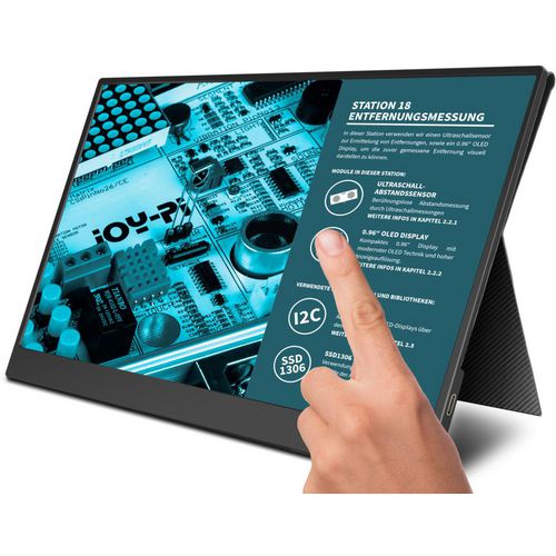 Tft-monitor joy-it jt-view15 39.6 cm (15.6inch) zwart