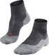 Falke tk5 short anti-blaar dun wol functioneel materiaal wandelsokken dames grijs - maat 35-36