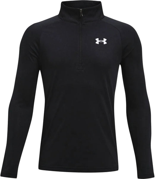 Under armour ua tech 2.0 1 - 2 zip unisex sporttrui - zwart - wit