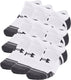 Under armour ua performance tech 3pk ns-wht unisex sportsokken - wit - jet grijs